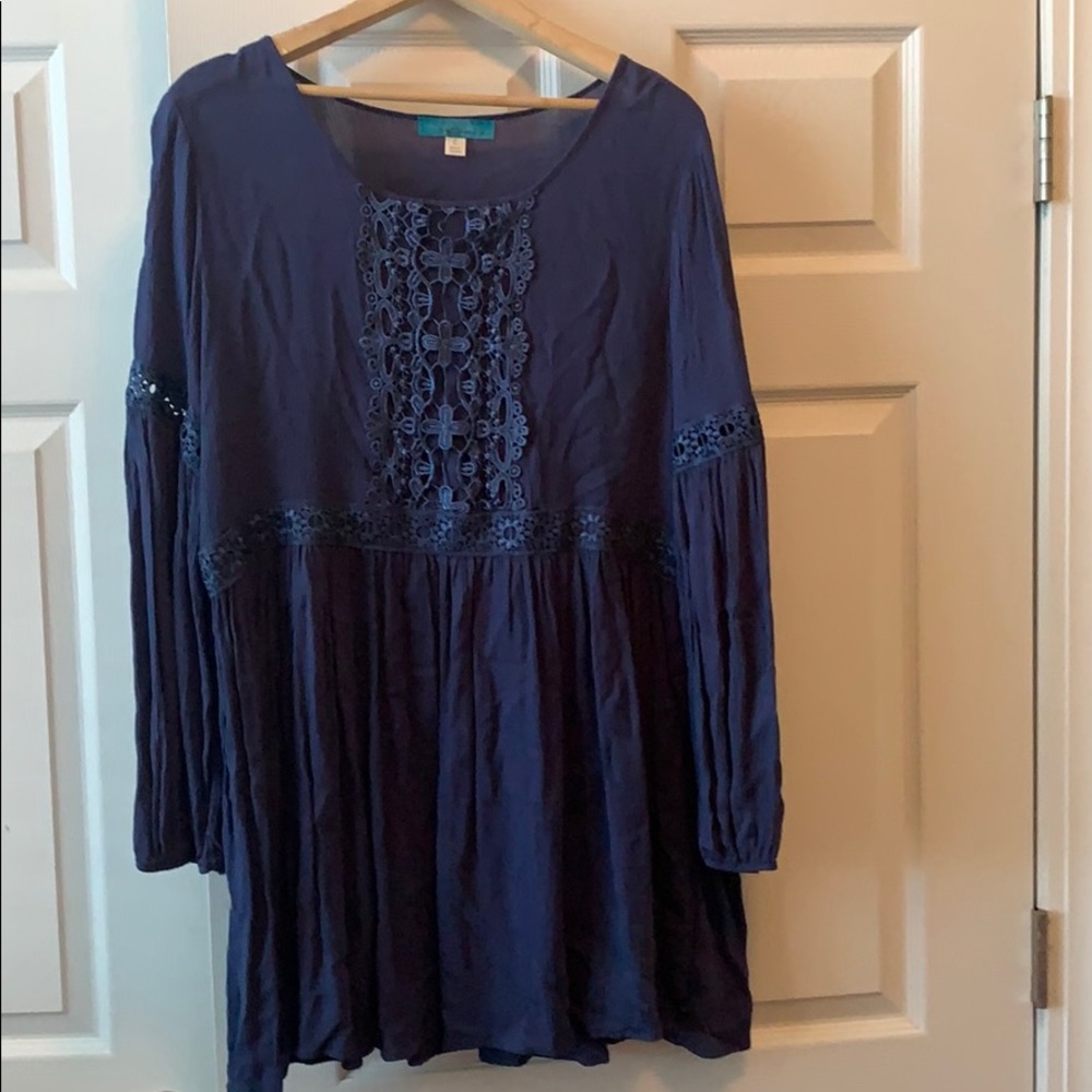 Blue Boutique Tunic NWOT